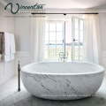 2018 New Freestanding White Marble Bathtub Price For Sale